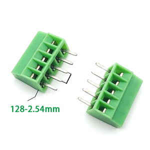 KF128 <span class=keywords><strong>2</strong></span>.54mm pas PCB vis bornier connecteur 2P 3P 4P 5P 6P 7P 8P 10P 12P 16P bornes pour câble 18-26awg - Product Image 3