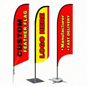 Outdoor Flying Banner Promotion Custom Printed Advertising Feather Teardrop <b>Flag</b> Bali Bow Beach <b>Flag</b> with Corss Base - Product Image 3