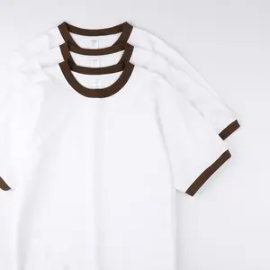사용자 정의 화면 인쇄 100% 코튼 티셔츠 빈 남여 공용 그래픽 헤비급 대형 스트리트웨어 색상 블록 남성 벨소리 t 셔츠