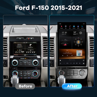 Radio Multimedia con Pantalla de 12.95 Pulgadas para Ford F150 Serie 2015-2021, Reproductor de DVD, Snapdragon 665, Carplay Inalámbrico, Unidad Principal HD