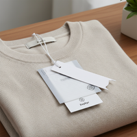 Étiquettes de vêtements personnalisées, designs durables, respectueuses de l'environnement, étiquettes tissées pour vêtements