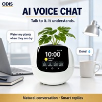 Perangkat Perawatan Tanaman Pintar ODIS Plant Monitor 4 in 1 WiFi Layar LCD Pengukur Cahaya Lux Meter Kelembapan Suhu Tingkat Air Tanaman Hias