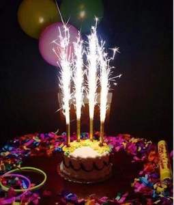 Fournisseur d'usine chinoise, <span class=keywords><strong>fontaine</strong></span> de glace froide d'intérieur, <span class=keywords><strong>bougie</strong></span> scintillante pour gâteau d'anniversaire, 12 cm, 15 cm, 18 cm, 20 cm, 25 cm, feux d'artifice pour fête d'anniversaire - Product Image 1