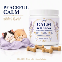 Friandises à Mâcher Apaisantes pour Chiens et Chats, Formule à Base de Graines de Jujube, Lys et Lécithine, Soutien Relaxant, Formule à Base de Plantes, Marque Privée