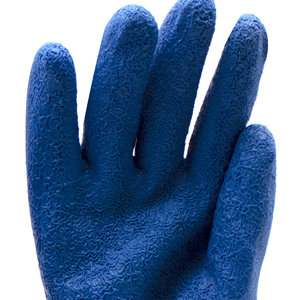 CE EN388 Aceite Resistente a químicos Antideslizante Hombres Trabajo Guantes recubiertos de látex azul Trabajo para minería industrial - Product Image 3