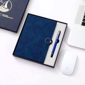 Personalizable 2025 de lujo recargable diario papelería promocional de negocios magnético cuaderno de regalo conjunto de cuero Pu diario con pluma - Product Image 3