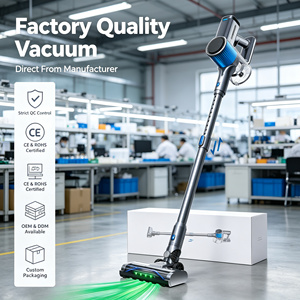 Aspirateur Balai Sans Fil Personnalisé OEM, Vente en Gros Usine, Moteur Sans Balais 50Kpa, Rechargeable, Portable pour Maison, Poils d'Animaux, Tapis - Product Image 1