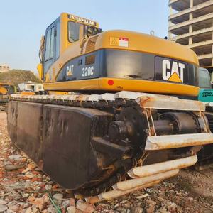 Excavatrice sur chenilles d'occasion de haute qualité 21Ton 320C Excavatrice amphibie de <span class=keywords><strong>buggy</strong></span> de marais excellente pour le creusement de bateaux - Product Image 6