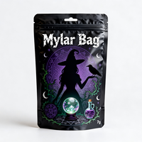 Sacs Mylar personnalisés avec logo, refermables, anti-odeur, en aluminium et plastique, pour emballage alimentaire, type pochette verticale