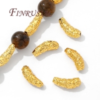 Perles d'espacement plaquées or 18 carats Séparateurs d'accessoires de bijoux à bricoler soi-même pour bracelets et colliers