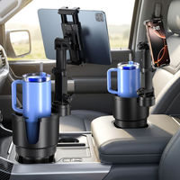 Support de tablette universel 2-en-1 réglable à long cou pour porte-gobelet de voiture, compatible tablettes de 5 à 13 pouces – Prix usine