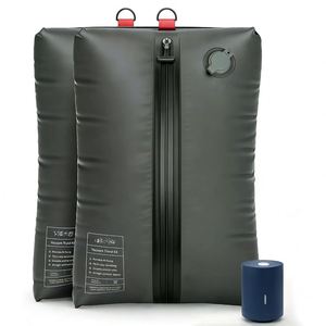 Sacs sous vide portables sans fil, pliables et étanches, pour valises de cabine et voyages – Rangement robuste pour gagner de la place - Product Image 1