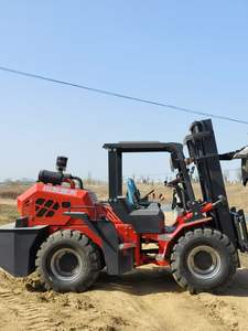 Venta Directa de Fábrica KaiDa, Montacargas Articulado de 5 Toneladas, 4x4, Motor Diésel Todoterreno, Mástil de Tres Etapas, 1 Año de Garantía para Terrenos Difíciles - Product Image 6