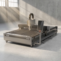 Machine de découpe laser à fibre numérique de type portique 1500W/2000W/3000W, refroidissement par eau, contrôle Cypcut, BMP/PLT/DWG, zone de découpe 3000x1500mm
