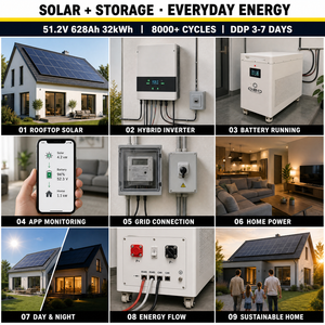 Batería de Litio QSO Eu Stock 32Kwh, Sistema de Almacenamiento de Energía 30kwh Todo en Uno, Mejor ESS 4nrgy 32Kw 32 Kw <span class=keywords><strong>KWH</strong></span>, Paquete Completo de Baterías de 51.2V Mb56 48V - Product Image 6