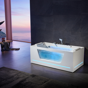 Bañera Portátil Moderna para Adultos, Bañera de Hidromasaje Independiente para Interiores - Product Image 1