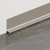 Bande de plinthe métallique autocollante ultra-fine, plinthe flexible en aluminium pour une décoration rapide des murs et des sols