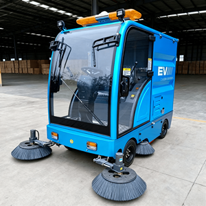 ConTour Nouveau Balayeuse autoportée électrique haute pression 48V avec cabine entièrement fermée, <span class=keywords><strong>Nettoyeur</strong></span> de voirie, <span class=keywords><strong>Brosse</strong></span> de détartrage/décapage 2300mm - Product Image 3