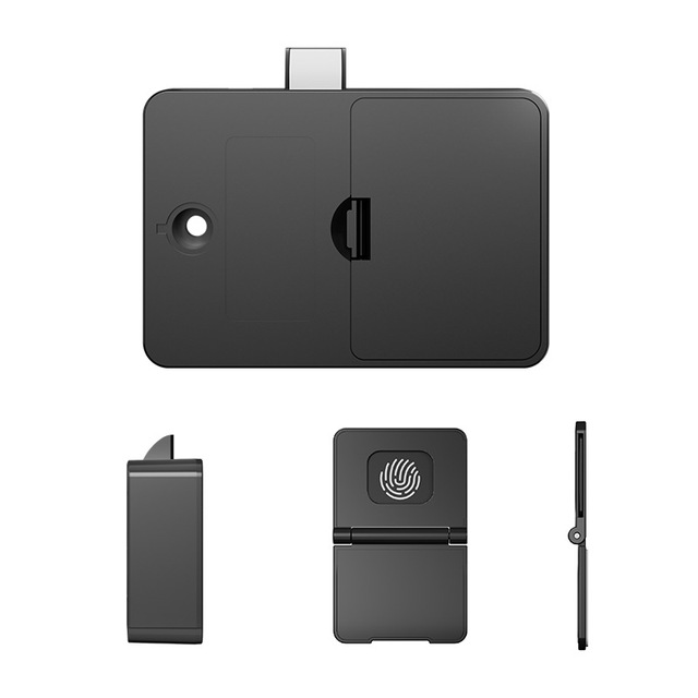 THE Black Smart Drawer NFC Lock NFC Smart Door Lock With Fingerprint Home Security Smart Handle Door Lock