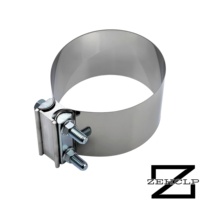 Collier de serrage anti-fuite universel en acier inoxydable 304 de qualité supérieure pour raccord de tuyau d'échappement de 1,75 po, 2,0 po, 2,25 po