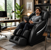 Fauteuil de massage à gravité zéro Zhouqi Premium avec ions négatifs et charge sans fil pour une relaxation de luxe