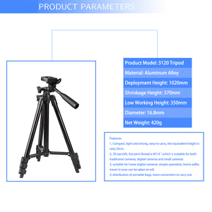 Trépied multifonctionnel professionnel en alliage d'aluminium pour appareil photo et trépied <span class=keywords><strong>flexible</strong></span> pour téléphone portable - Product Image 2