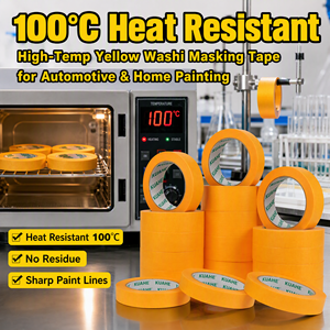 Cinta Adhesiva Goldband, Cinta de Enmascarar de Alta Viscosidad, Resistente al Calor, Cinta Washi de Línea Fina, Utilizada para Pintar Automóviles - Product Image 3