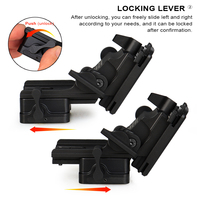 Dudukan Helm Aluminium untuk NVG, Dudukan untuk PVS-7, PVS-14, PVS-15, PVS-18, Dudukan Helm GZ24-0237