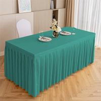Nappe de table haute de conférence blanche rectangulaire nappe de luxe de fête pour couvertures de table pour événements logo personnalisé mariage Europe