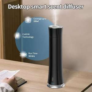 Difusor cilíndrico vertical comercial para hoteles, con control remoto, sin agua, para aceites esenciales puros. - Product Image 3