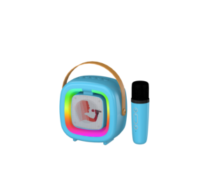 <span class=keywords><strong>Mini</strong></span> inalámbrico portátil para altavoz Bluetooth con iluminación LED RGB, potencia de salida de 5W, micrófono de Karaoke de estudio de sonido grande para fiesta - Product Image 4