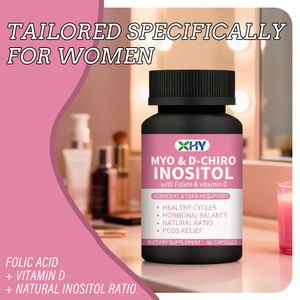 Oem שחלות תמיכה כמוסות myo inositol d chiro inositol תוספת חומצה פולית עבור קפסולות איזון הורמונלי קפסולות - Product Image 4