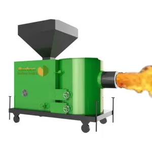 The boiler is a wood chip burning furnace used in the drying equipment of gasifier for air-cooled large biomass pellet burning m