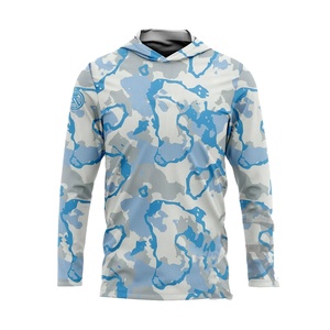 Performance pêche à capuche pour hommes personnalisé Upf 50 + randonnée surf Sport pêche chemise écran solaire chemise à manches longues - Product Image 2