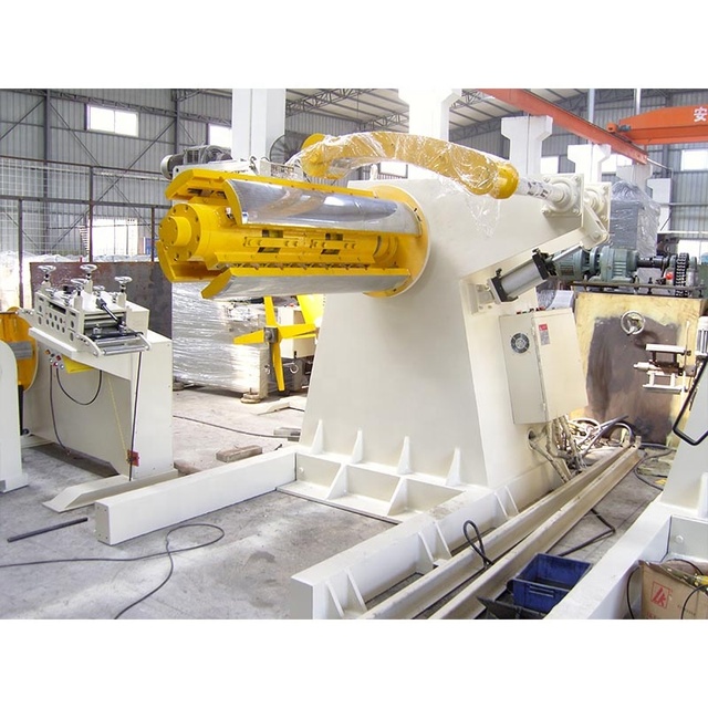 Steel Coil Uncoiler Electric Decoiling Metal Machine Hydraulic Decoiler With Racks Decoiler Machine for Sale