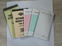 Carnet de commandes autocopiantes rouge pour hôtels et restaurants, bloc de reçus pour serveurs et cuisines, 1 couche, impression de factures et formulaires de commande – Offre Spéciale