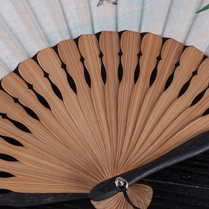 Éventail pliant en bambou de style <span class=keywords><strong>japonais</strong></span> ancien, peint à la main, style chinois, artisanat, cadeau pour hommes et femmes, éventail de gentleman - Product Image 4