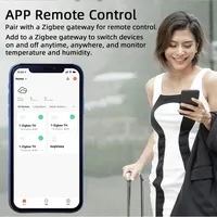 Termostato Inteligente Tuya Zigbee TH16 de 16A y 3000W, Sensor Moderno de Temperatura y Humedad, Compatible con Alexa, Monitoreo de Datos, Wi-Fi para el Hogar