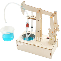 Kit de Modélisation DIY en Bois de Plateforme Pétrolière pour l'Exercice Scientifique des Étudiants (STEM) - Jouet d'Ingénierie Hydraulique 3D