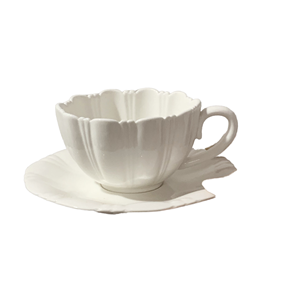 <span class=keywords><strong>Madou</strong></span>, nuevas tazas de té decorativas de cerámica Real de porcelana nórdica, tazas de té de café con forma de pétalo de concha de perla degradada, regalo personalizable - Product Image 2