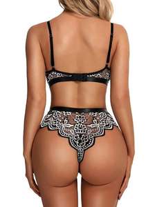 Conjunto de Lencería Erótica de Encaje Sexy para Dormitorio, Novedad de 2024, Talla Grande, Lencería Transparente para Mujer Madura - Product Image 6