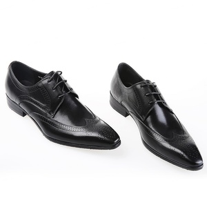 Chaussures en cuir pour hommes de style britannique avec motif gaufré, chaussures de travail pour hommes, chaussures en cuir décontractées de haute qualité, grandes tailles - Product Image 6
