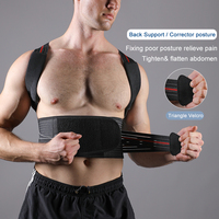Correcteur de posture portable VBOSI 4102 avec barres de soutien métalliques, soulagement des douleurs au cou et aux épaules, attelle dorsale respirante et réglable