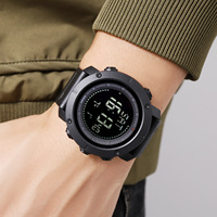 Herrenuhren SKMEI 2095 Adventure Digitaluhr 50M Wasserdicht TPU-Armband Chinesische Marke Kompass Fitness-Uhr