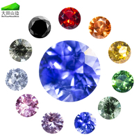 Saphir naturel du Sri Lanka, pierre précieuse de haute qualité, bleu, taille ovale avec formes brillantes et rondes, hauteur 8 mm, traité thermiquement