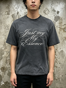 T-shirt personnalisé en coton 300 GSM, coupe oversize, col rond, imprimé graphique, t-shirt lourd à manches courtes, streetwear, effet vieilli, pour homme - Product Image 2