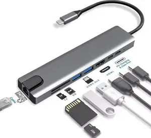 מתאם מטען לתחנת דורקינג לטעינה מהירה של Lantronlife USB C