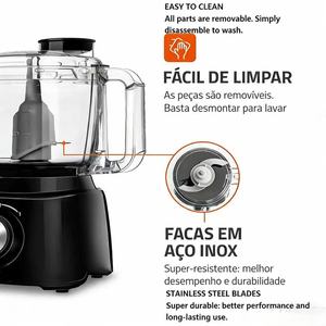 <span class=keywords><strong>Robot</strong></span> culinaire domestique, mini <span class=keywords><strong>hachoir</strong></span> alimentaire, <span class=keywords><strong>petit</strong></span> mais puissant, travail rapide grâce à 2 lames en acier inoxydable sécurisées, facile à nettoyer et à utiliser - Product Image 4