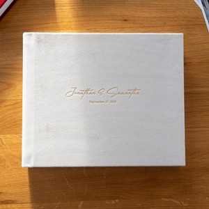 Sang Trọng Nằm Phẳng Đám Cưới Cuốn Sách Khách Với <span class=keywords><strong>Polaroid</strong></span> Hình Ảnh Khe Cắm Tùy Chỉnh Vàng Lá Nhung Bìa Album Cưới Bộ Nhớ Cuốn Sách - Product Image 3