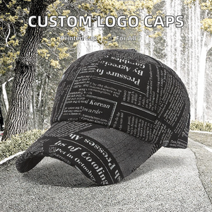 Casquettes de baseball 100 % polyester personnalisées avec logo et motif lettres imprimés par sublimation intégrale - Product Image 3